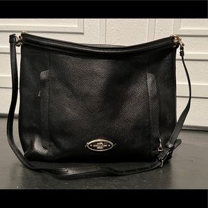 Black Coach scout hobo bag